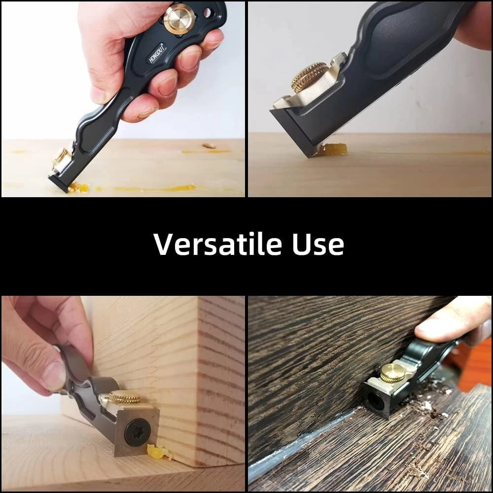 HONGDUI 2-in-1 Mini Wood Scraper | Carbide Insert & Glue Removal Tool - Aluminum Handle - Image 2