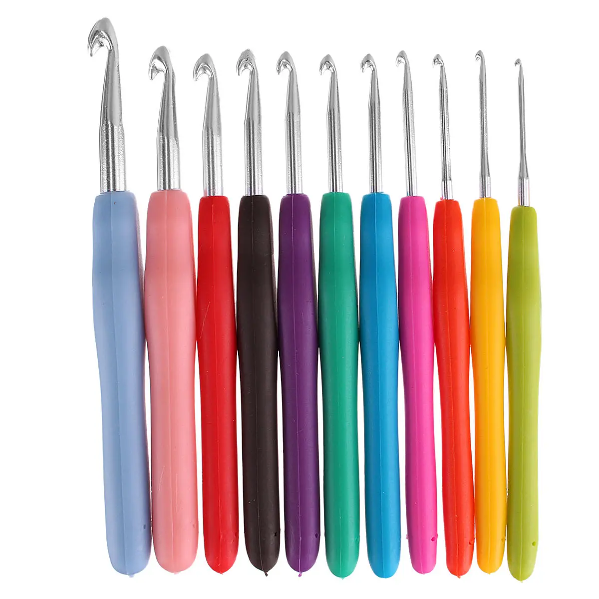 Clover Amour Ergonomic Crochet Hooks Set - 2Pcs with Locking Stitch Markers - Image 3