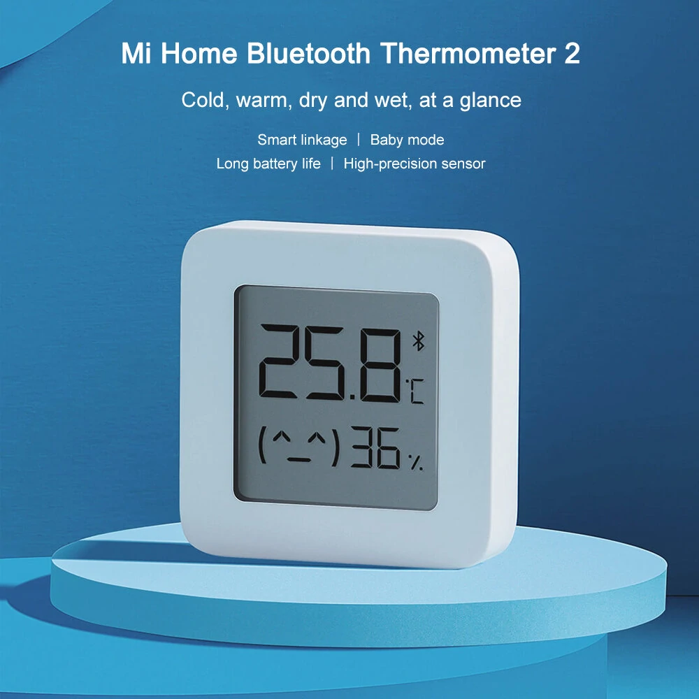 Xiaomi Mijia Smart Digital Thermometer - 2 Pack with LCD Screen & Bluetooth - Image 2