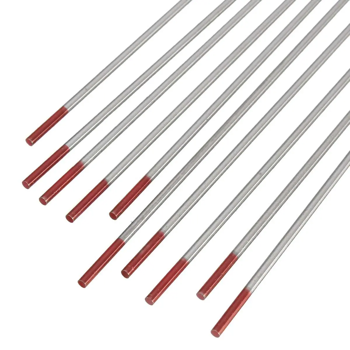 Thoriated TIG Tungsten Rods - 10pcs 2.0% Red Tip - 1/16 x 7 Assorted - Image 3