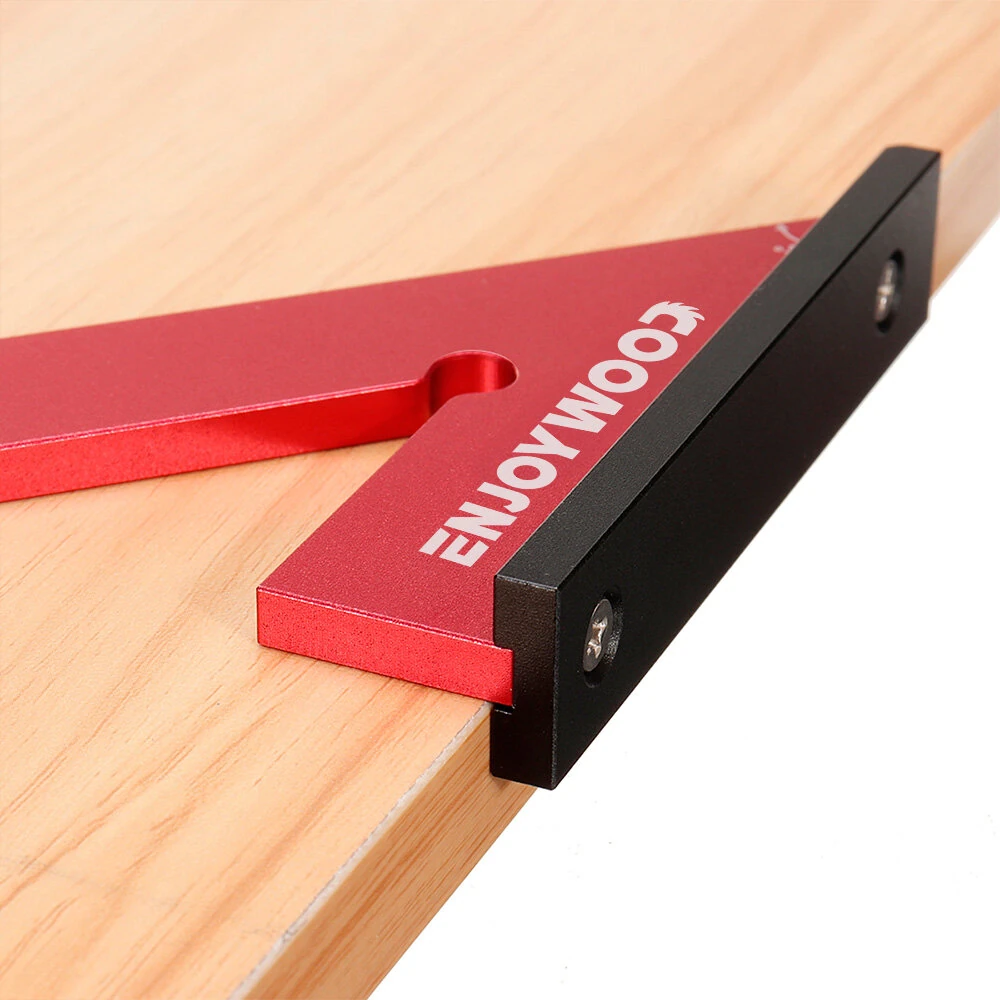 ENJOYWOOD Aluminum Miter Square - 45/90 Degree Angle Ruler | Woodworking Tool - Image 4