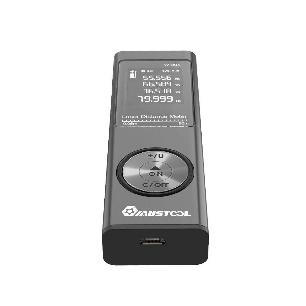 MUSTOOL 80m Digital Laser Rangefinder | Electronic Angle Sensor & USB Charging - Image 4