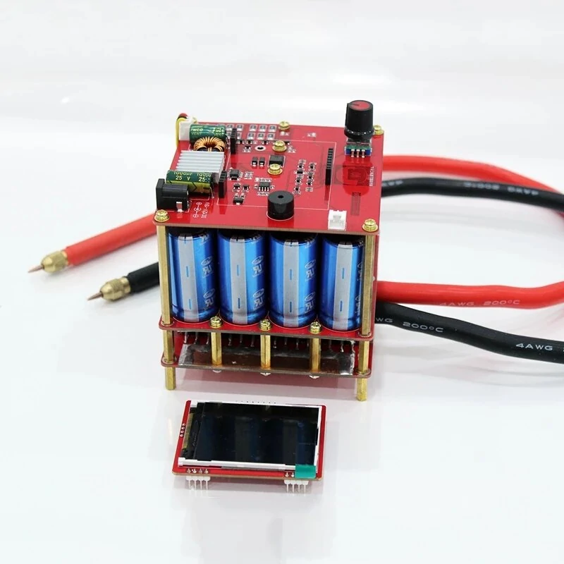 DIY 5.4V 400F LED Portable Capacitor Spot Welder | 0.25mm 18650 Battery Pack Tool - Image 3