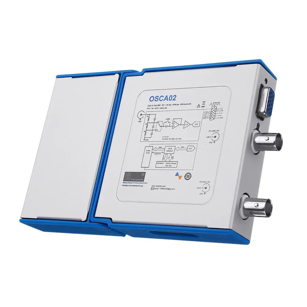 OSCA02L 35MHz 2CH Digital Oscilloscope & Logic Analyzer - 100MS/s Portable USB - Image 5
