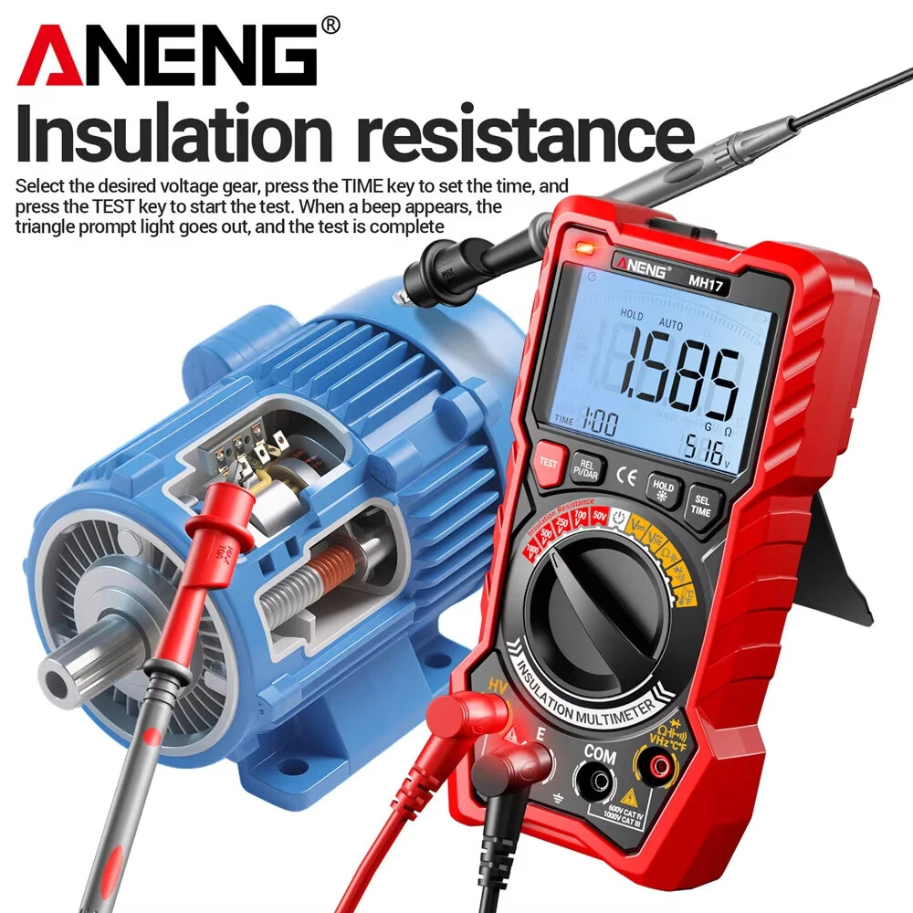 ANENG MH17 True RMS Multimeter | 19999 Count | Insulation & Capacitance Tester - Image 4
