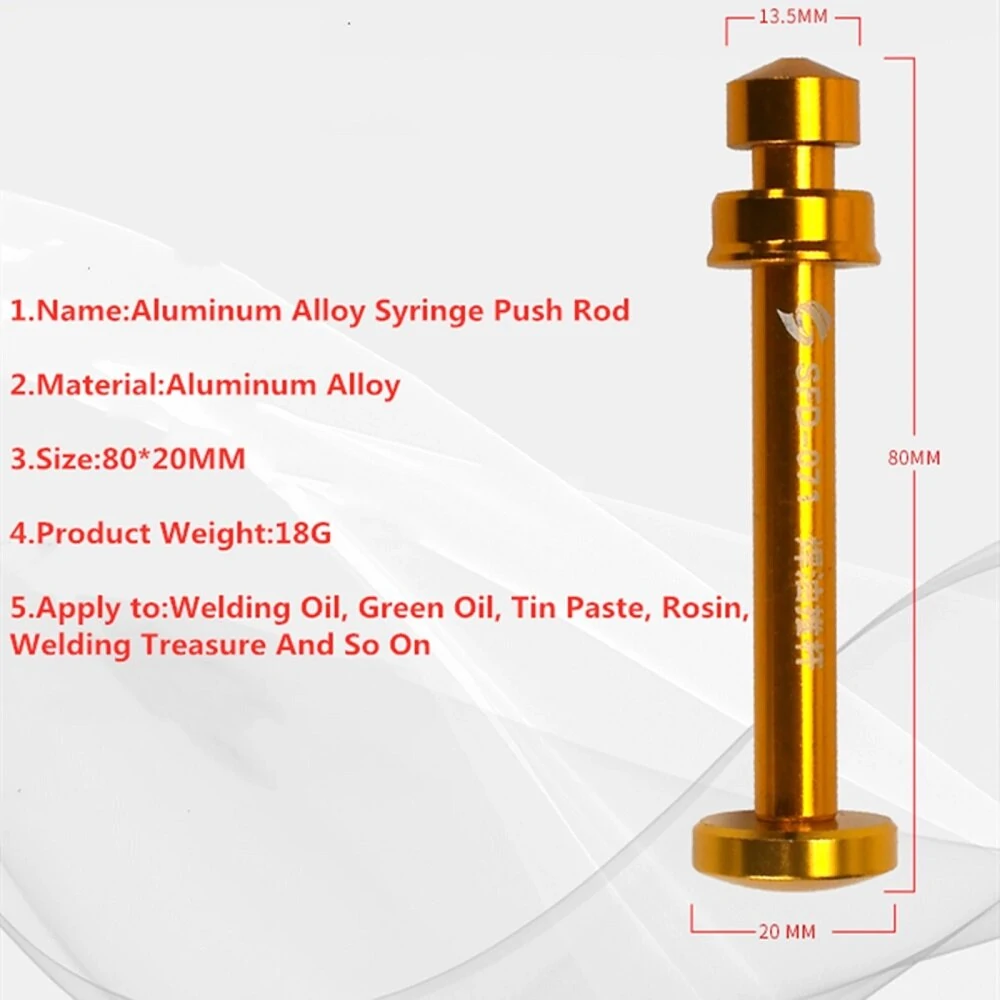 Universal Booster SFD Push Rod - Aluminum Alloy Needle Barrel Solder Flux Paste - Image 4