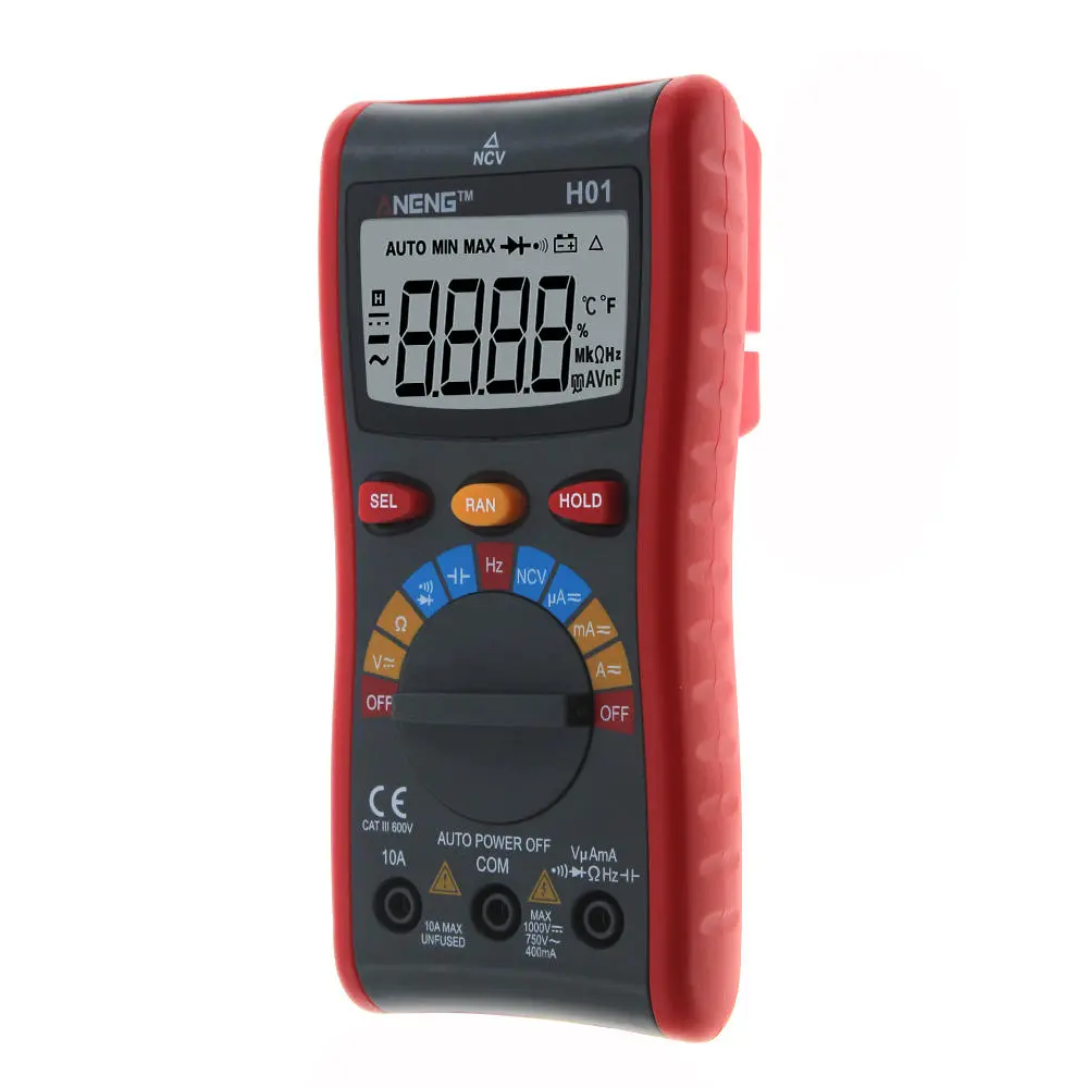 ANENG H01 Digital Multimeter | 4000 Counts Auto-Range | AC/DC Voltage & Current - Image 4