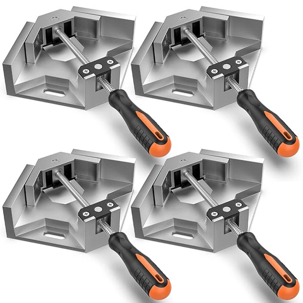 Housolution 4pcs Right Angle Clamps - 90° Aluminum Alloy Adjustable Woodworking Tool - Image 2