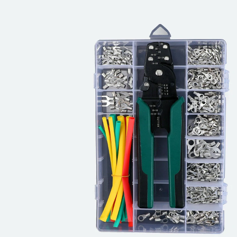OT/UT Terminal Crimping Kit - 340pcs Open Barrel Connectors with Pliers | Copper Cable Nose - Image 3