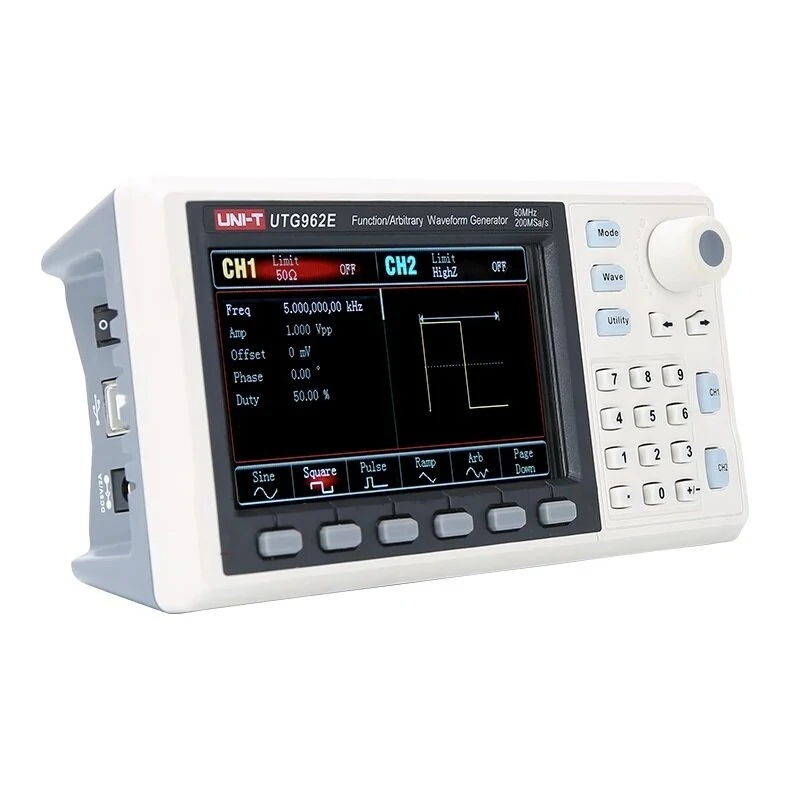 UNI-T UTG962E Arbitrary Waveform Generator | 60MHz Dual Channel 200MS/s - Image 2