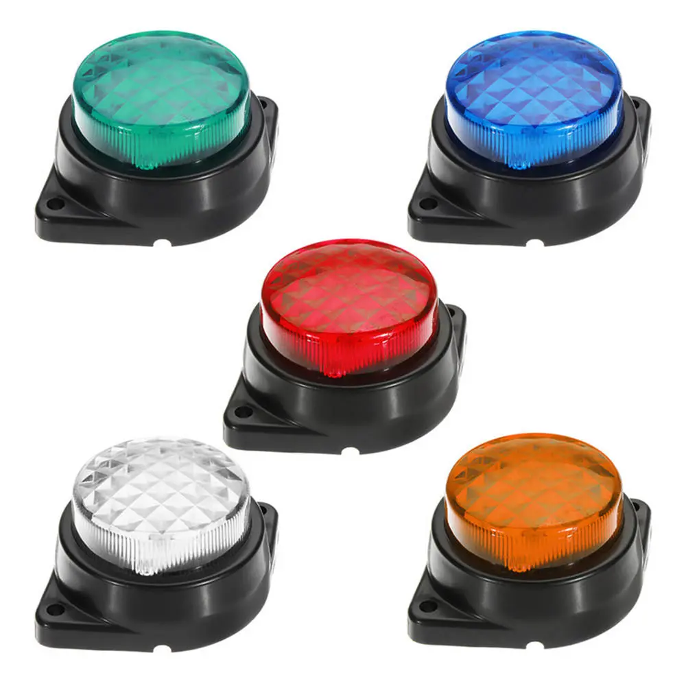LED Clearance Marker Lamp - Round Outer Display Width Light for Front Rear Side - Image 3