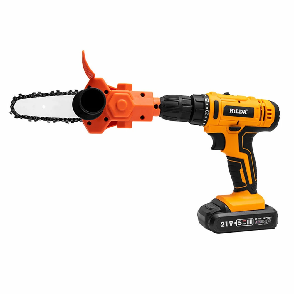 4 Inch Drill to Chain Saw Adapter Kit | Portable Electric Conversion Head for Woodworking & Pruning - Image 3