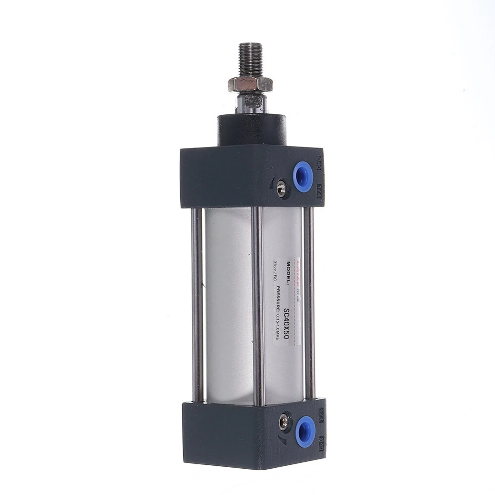 LAIZE SC 40mm Bore Pneumatic Cylinder - 25-400mm Stroke | Double Acting M12x1.25 PT1/4 - Image 4