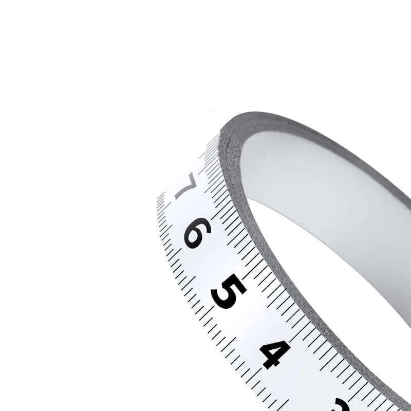 Self Adhesive Workbench Ruler Tape Measure - 1M or 2M Length x 10MM Width for Woodworking Miter Fence - Image 5