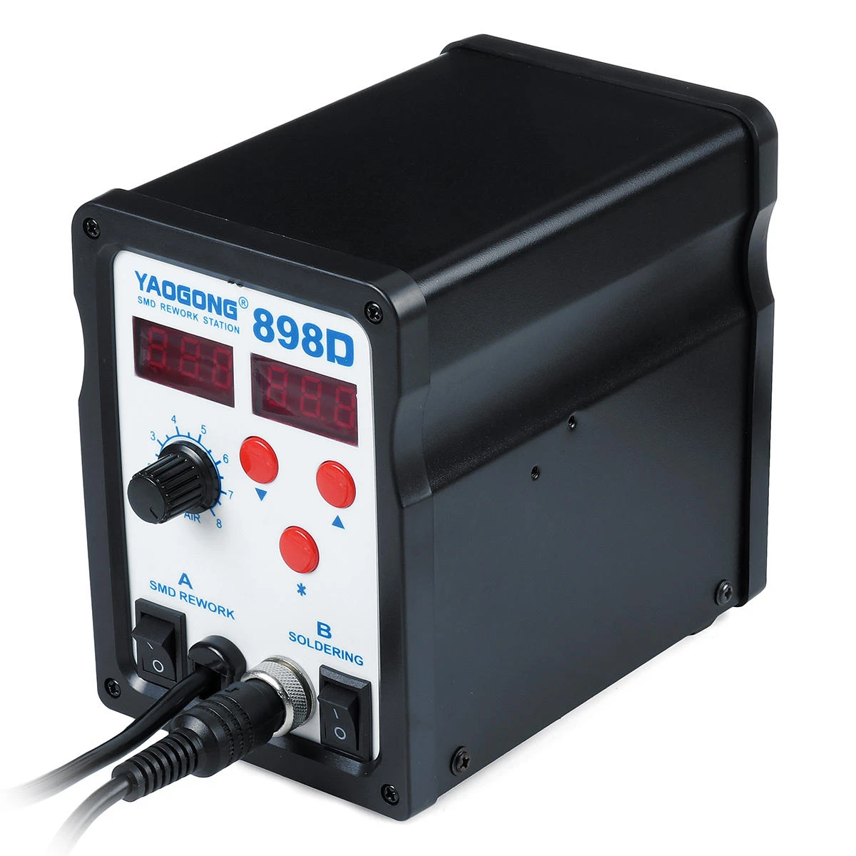 750W SMD Rework Station - Hot Air Soldering Iron with Holder & 3 Nozzles - Image 2