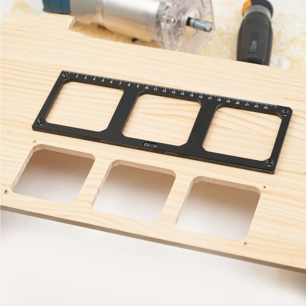 Aluminum Router Template - 86 Type Switch Socket Guide for Woodworking & Cabinets - Image 4