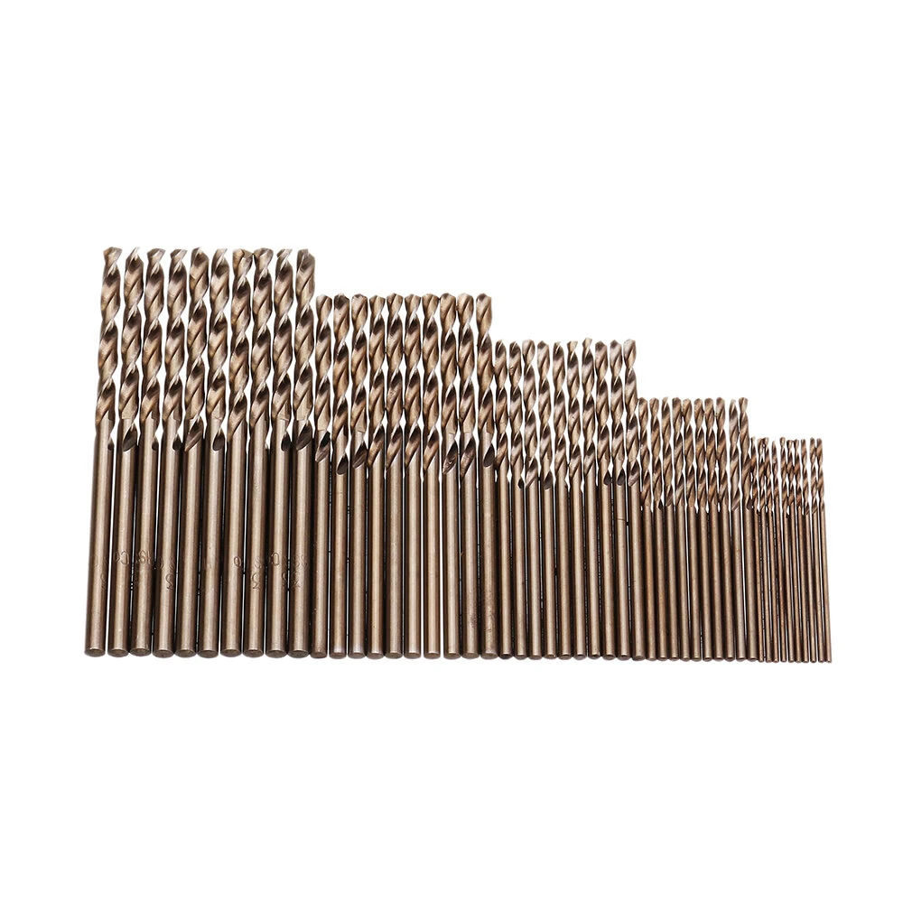 Drillpro HSS M35 Cobalt Twist Drill Bit Set - 50pcs 1-3mm Sizes - Image 2