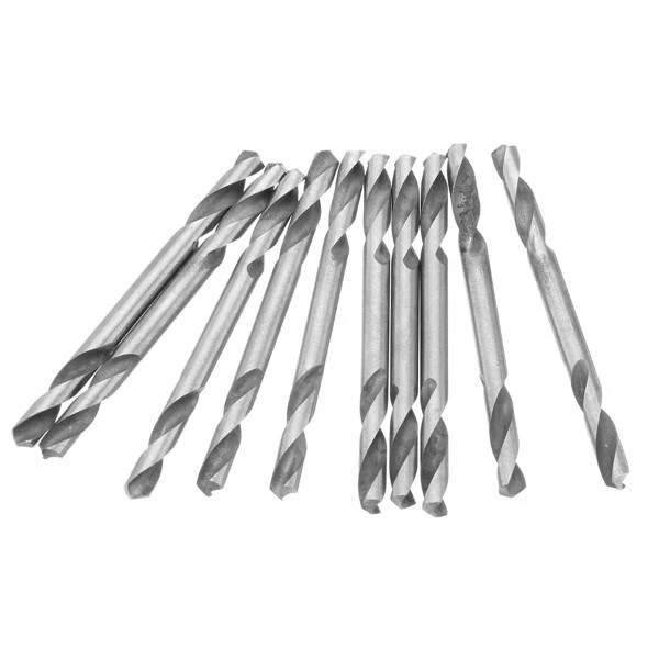 10pcs HSS Double Head Twist Drill Bits | 3.2-5.2mm Straight Shank Set - Image 5