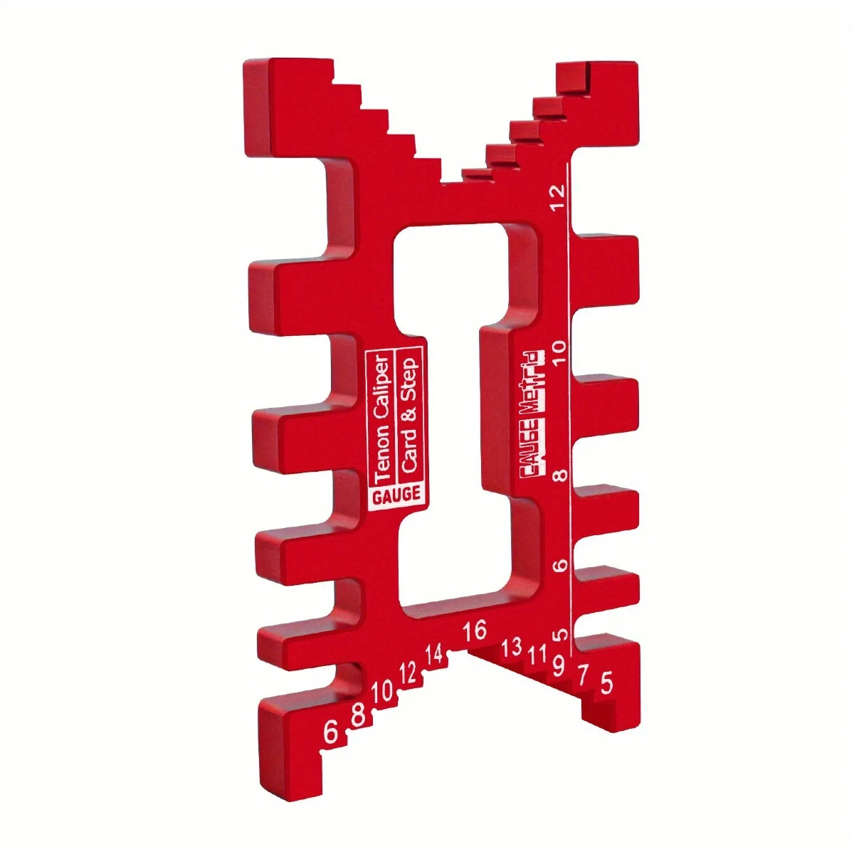 Precision Aluminum Dovetail Jig & Tenon Gauge - Metric/Inch Height Caliper for Table Saw - Image 4