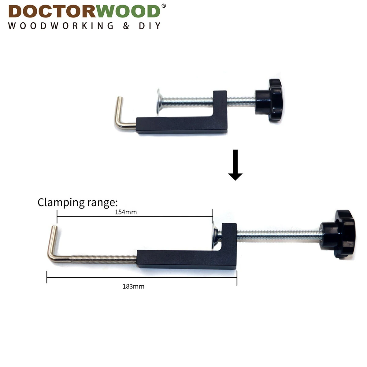 WoodworkPro 90 Degree Triangle Ruler with Clamp | Precision Woodworking Tool - Image 5