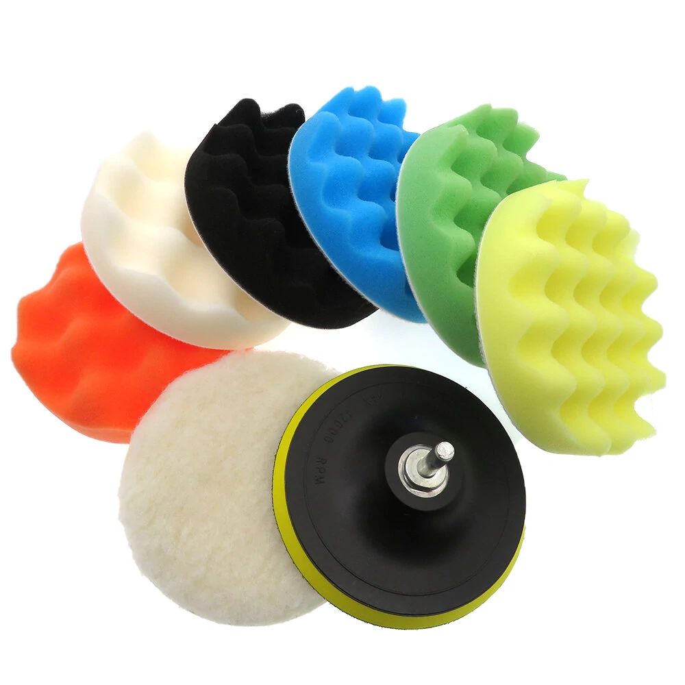 9Pcs Car Polishing Sponge Pad Kit - 3 to 7 Inch Pads for Car Detailing & Cleaning - Image 4