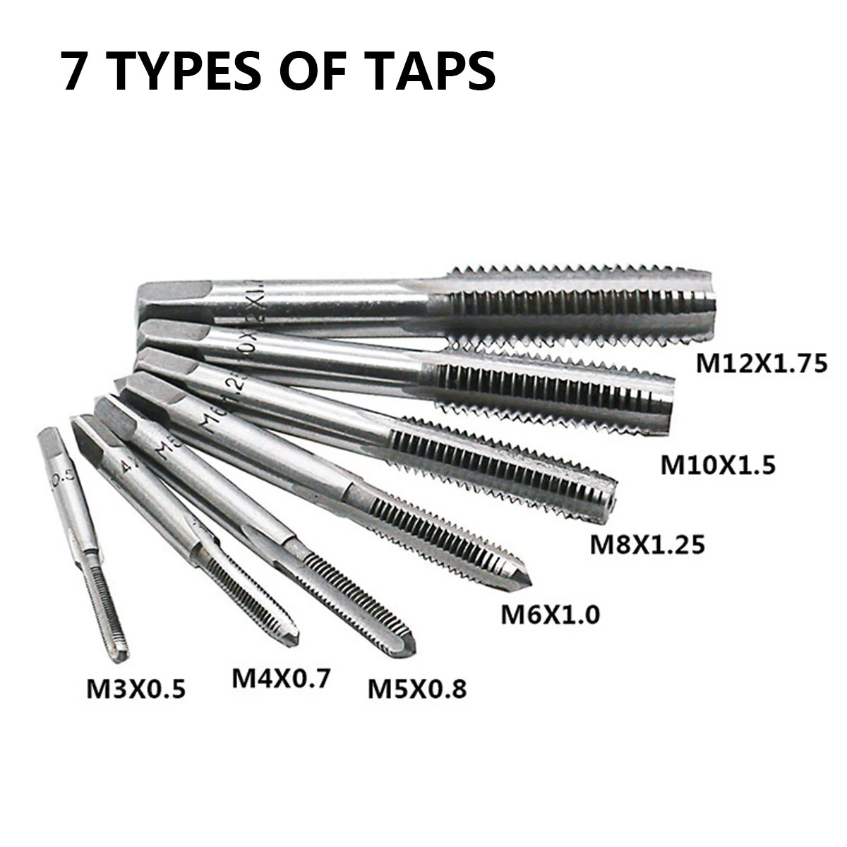 M3-M12 Metric Screw Thread Plug & Tap Wrench Set - 20Pcs Wrench Set - Image 3