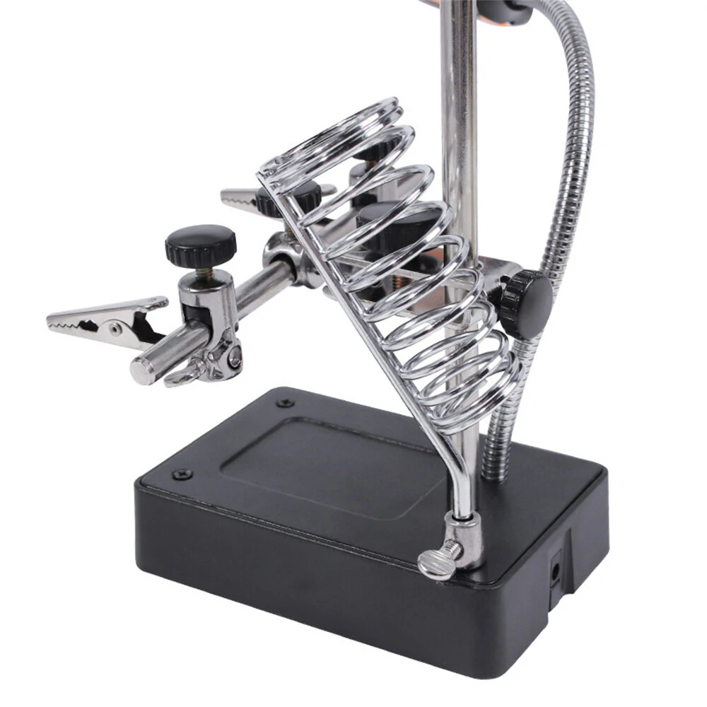 8X Adjustable Desktop Magnifier with 6 LED Lights | High Magnification Glass for Detail Work - Image 4