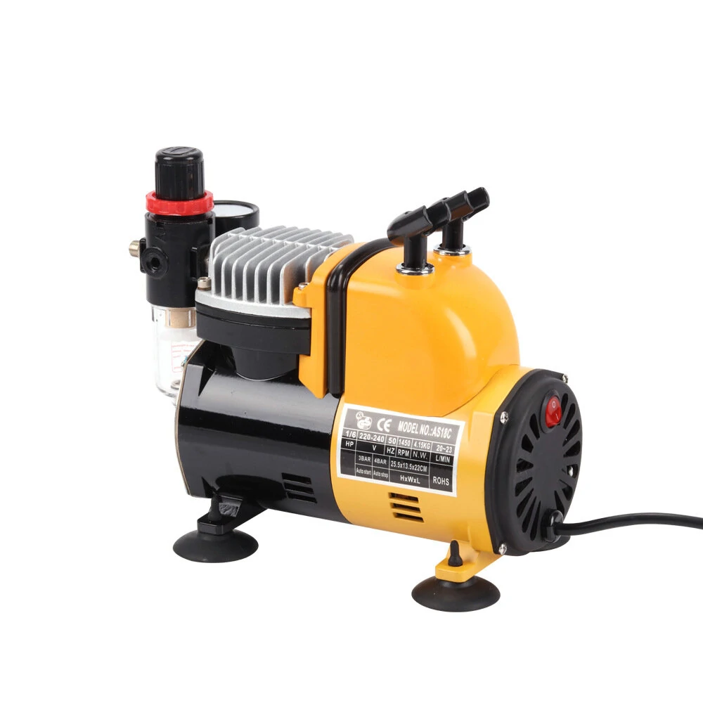 Airbrush Pump Set - Oil-Free Silent Airbrushing System Kit for Woodworking - Image 3