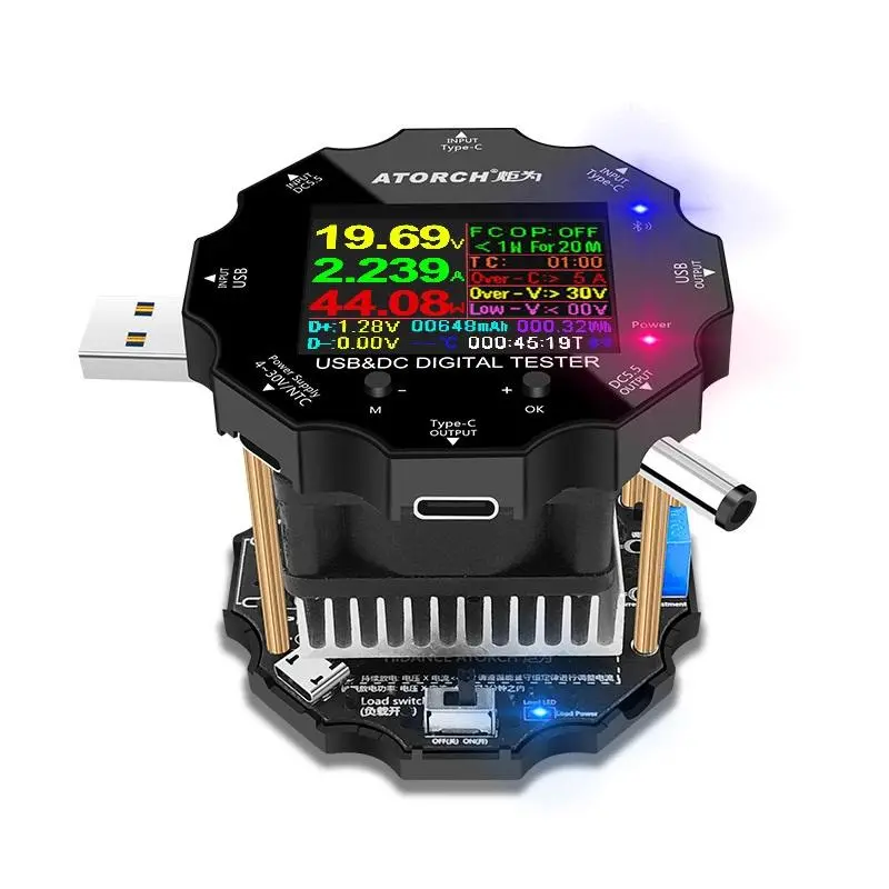 UB18L Battery Tester - 18650 Capacity Monitor | USB Discharge Charge Meter - Image 2