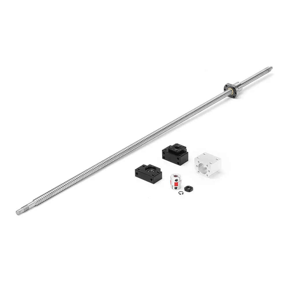 Machifit SFU1605 1000mm Ball Screw - BK12 BF12 Supports & 6.35x10mm Coupler - Image 2