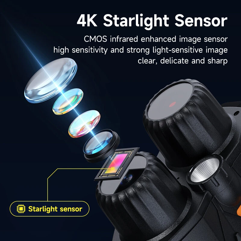 326 Night Vision Device | 4K Ultra HD, 10x Zoom, 800m Range, 512G Storage - Image 3
