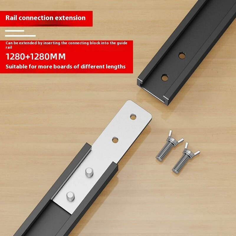 BOHAN Cutting Machine Positioning Fence - 1280mm/2560mm Aluminum Alloy Guide Track - Image 4