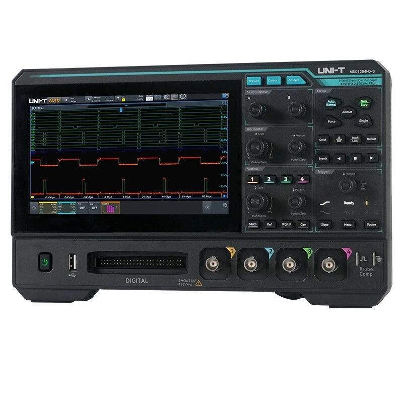 UNI-T MSO1154HD 150MHz Oscilloscope | 4 Channel 12 Bit 7 Touchscreen - Image 4