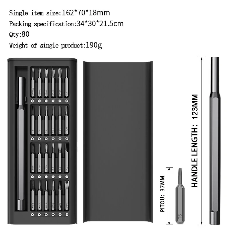 MT-M025 25-in-1 Magnetic Screwdriver Set | Double-Sided Bits & Hand Tools - Image 5