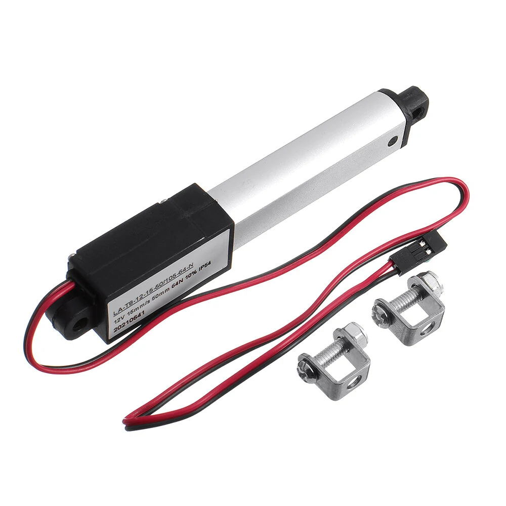Machifit 10-100mm Stroke Mini Linear Actuator | DC 6V/12V 15mm/s | Electric Lift Motor - Image 2
