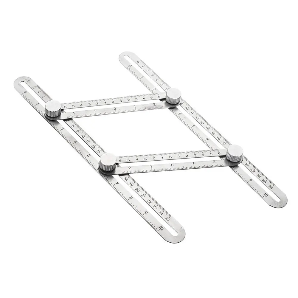 Stainless Steel Folding Ruler Gauge | 4-Square Feet with Drill Guide - Image 3