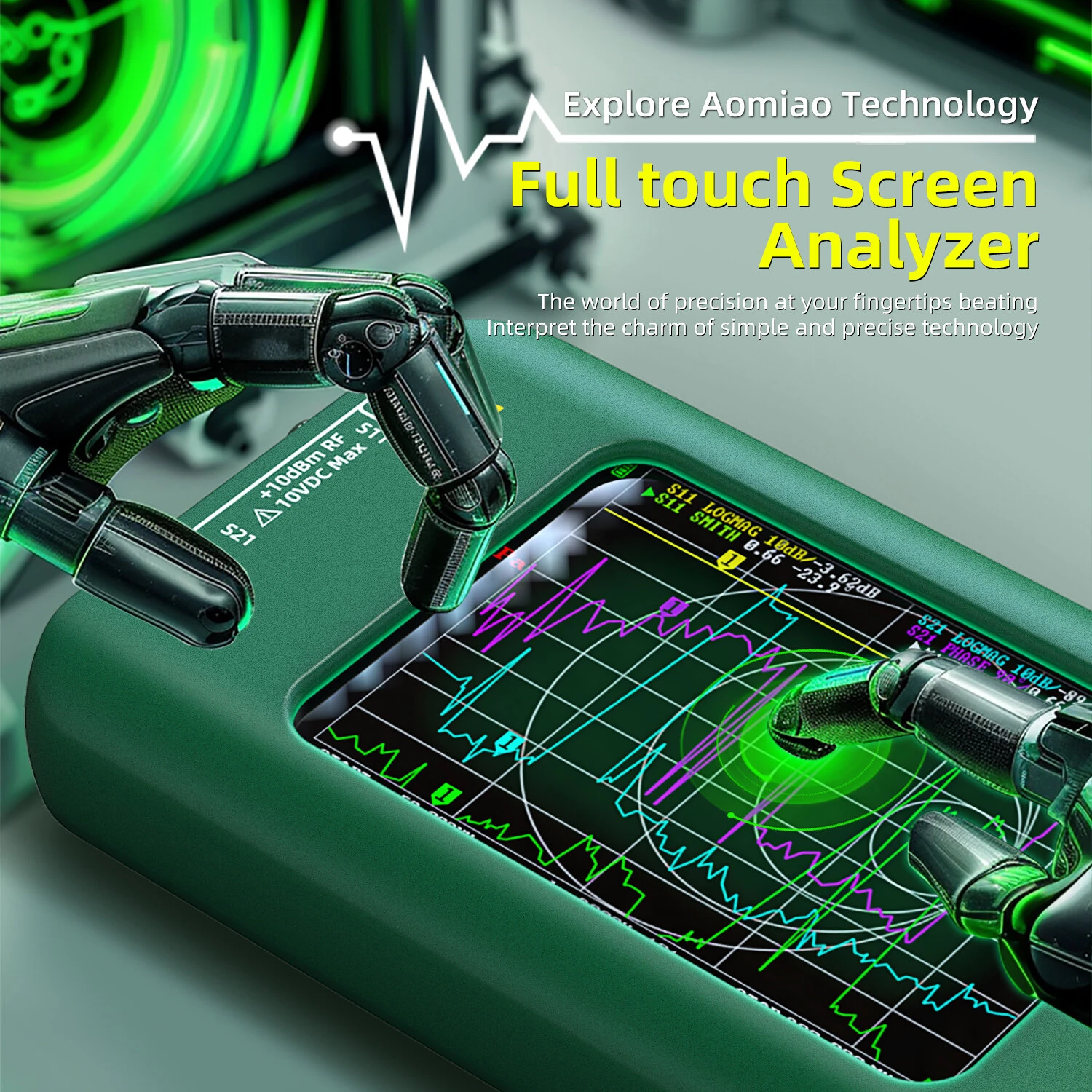 BSIDE P5 Vector Network Analyzer | 10kHz-15GHz, 3.98 Display, Calibration Kit - Image 5