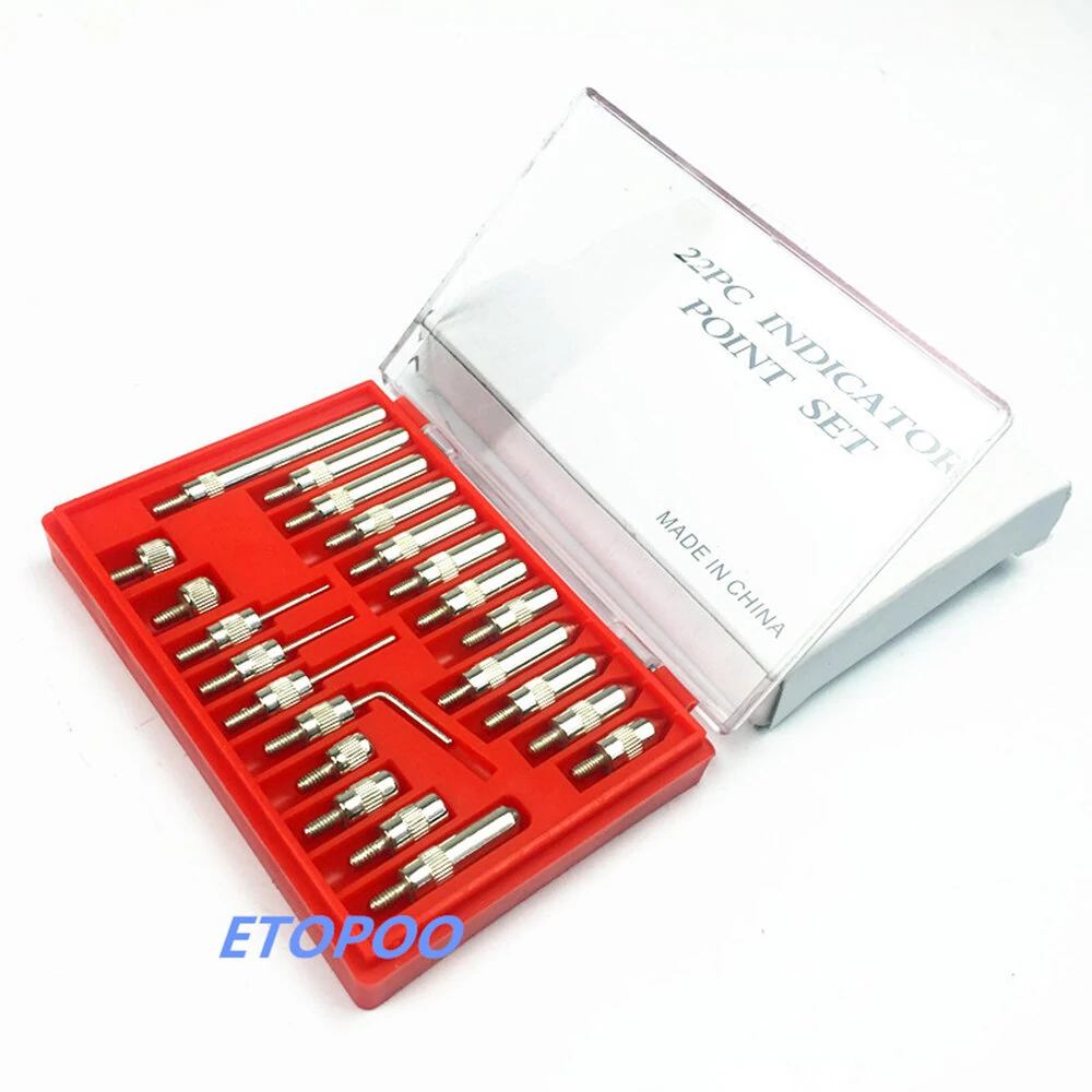 ETOPOO 22PCS M2.5 Thread Tip Set | Steel Dial Indicator Points for Test Indicators - Image 4