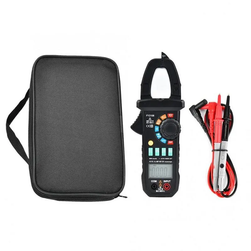 FY2108 Digital Clamp Meter Multimeter - 600A AC/DC Current Tester | 6000 Counts - Image 5