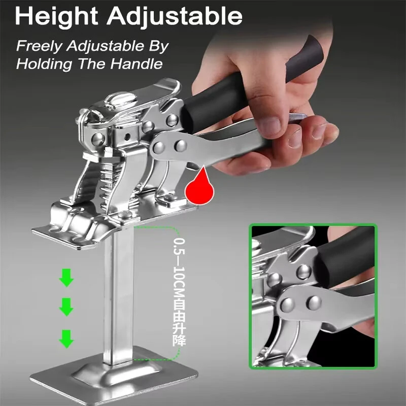 Labor-Saving Arm Handheld Jack Tool - Cabinet & Door Lifter Clamp for Floors & Tiles - Image 5