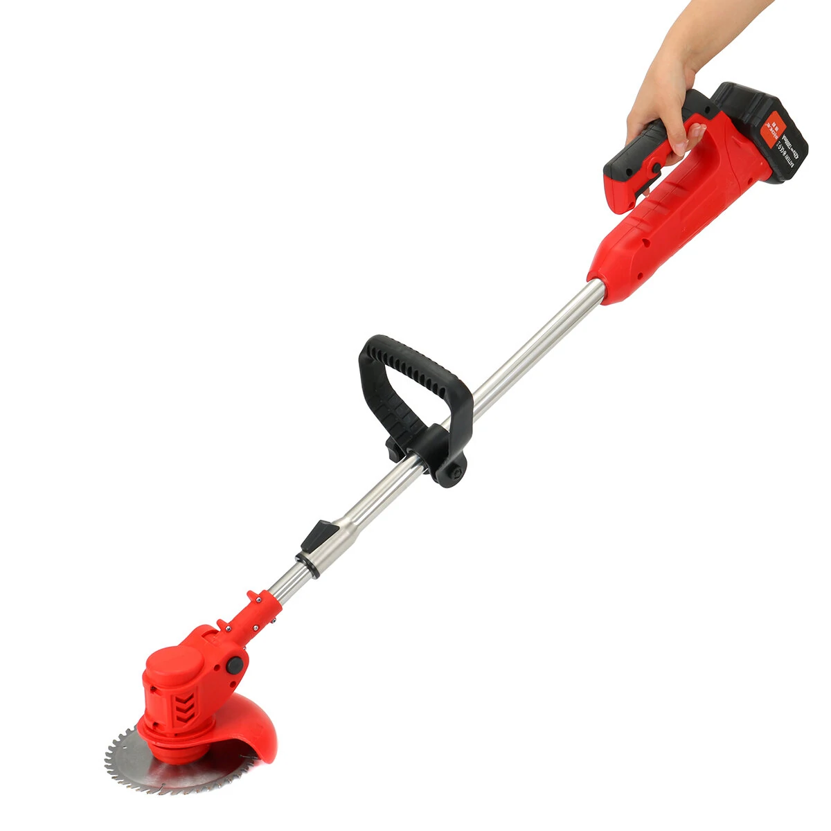 42V Cordless Grass Trimmer & Hedge Trimmer Set - 13000mAh w/ Wheels - Image 4