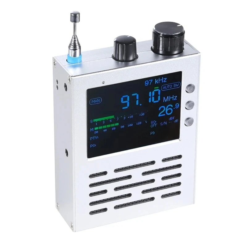 TEF6686 Full Band Radio Receiver - FM/MW/SW/HF/LW + 3.2 LCD & 3000mAh Battery - Image 2