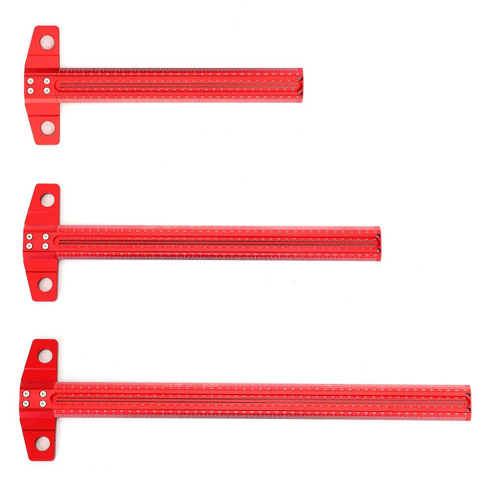 VEIKO T-Type Ruler Marking Gauge - 300/400/500/600mm Aluminum Alloy Woodworking Scriber - Image 2