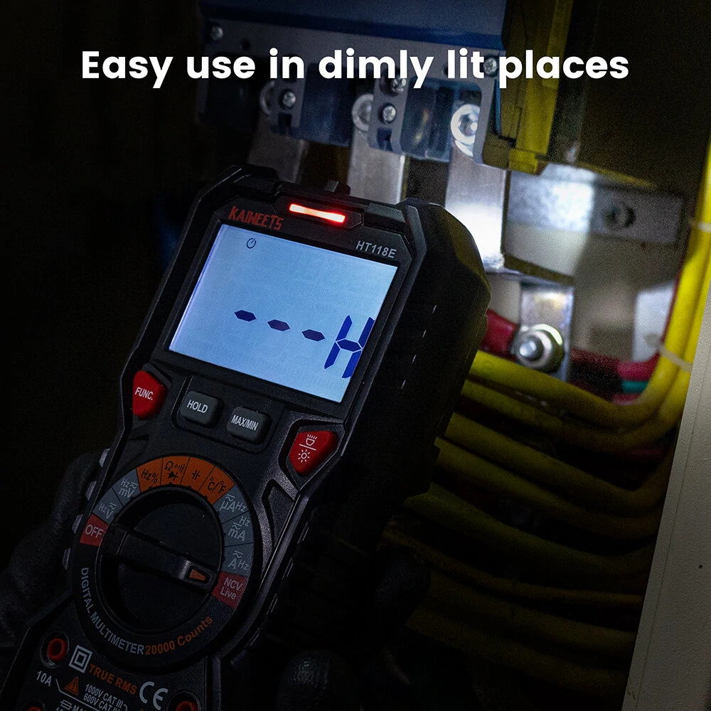 KAIWEETS HT118E Digital Multimeter TRMS 20000 Counts | AC/DC Voltage | CAT IV 600V - Image 4