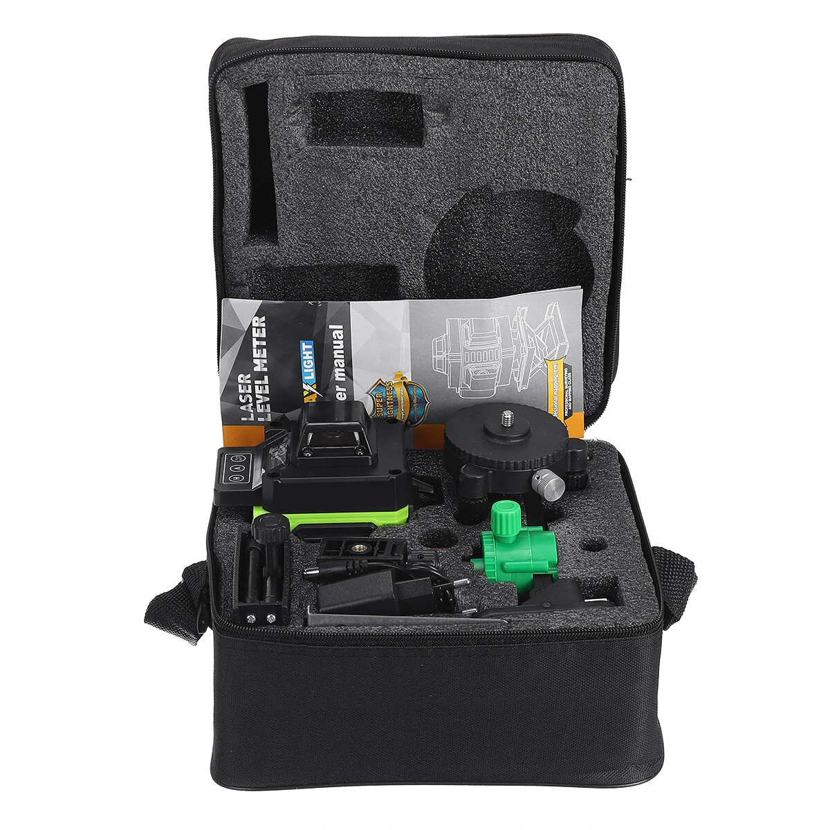 Green Light Laser Level 16 Lines - Horizontal & Vertical - Phone App Control with 2 Batteries - Image 5