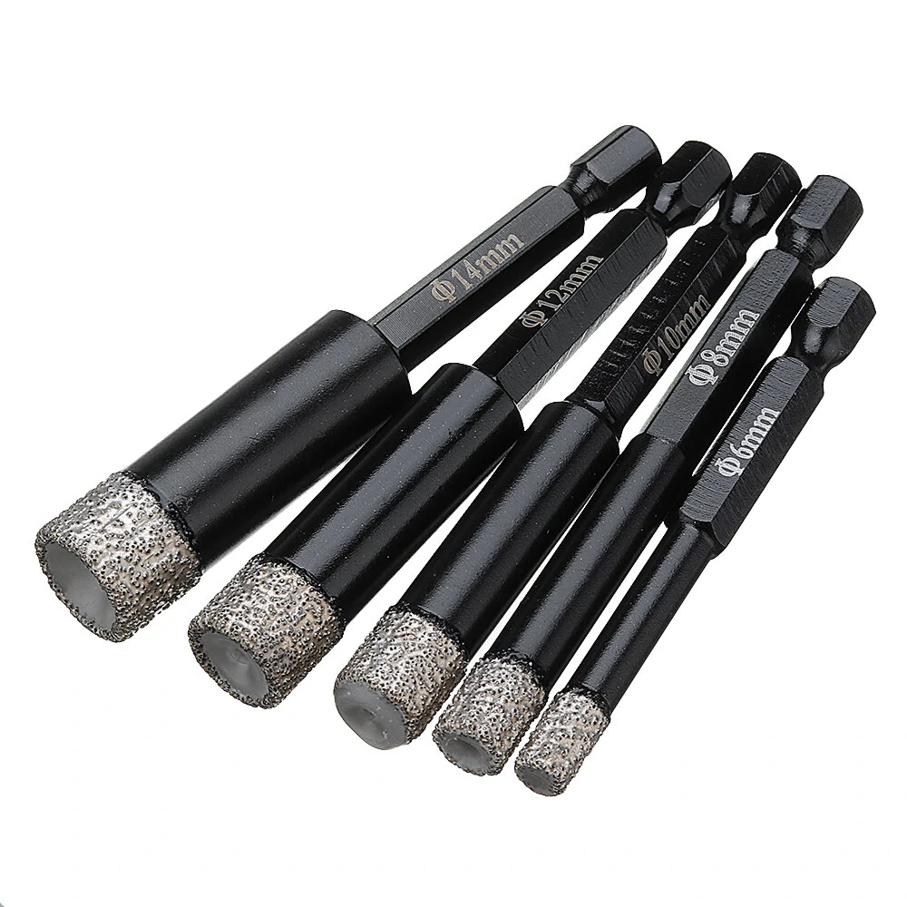 Drillpro Diamond Dry Drill Bits | 6-14mm for Granite Tile Glass Hole Saw - Image 2