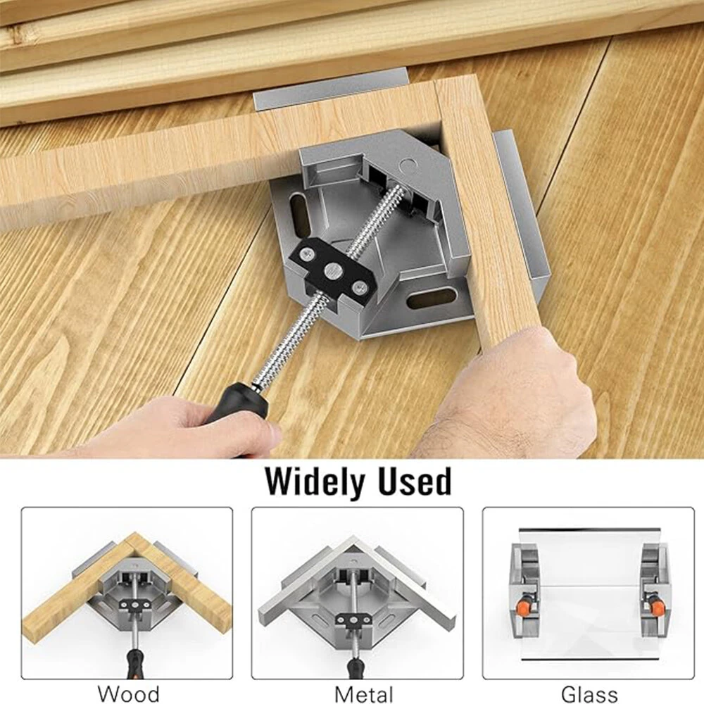 Housolution 4pcs Right Angle Clamps - 90° Aluminum Alloy Adjustable Woodworking Tool - Image 4