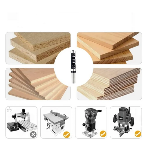 Woodworking Router Bit | 1/2 inch Shank | Interchangeable Blades for Precision Cutting - Image 2