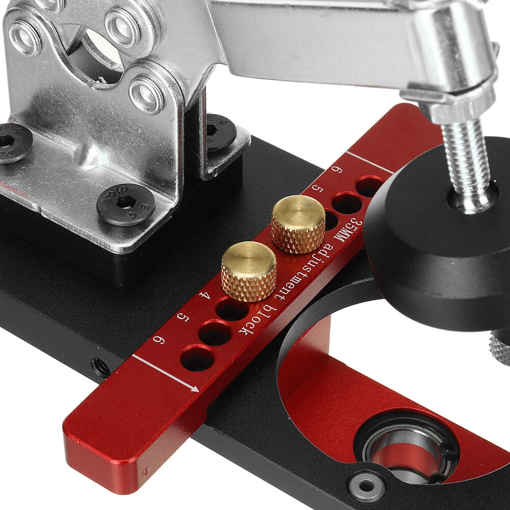 VEIKO 26mm 35mm Cup Hinge Drill Block | Woodworking Adjustment Tool - Image 5