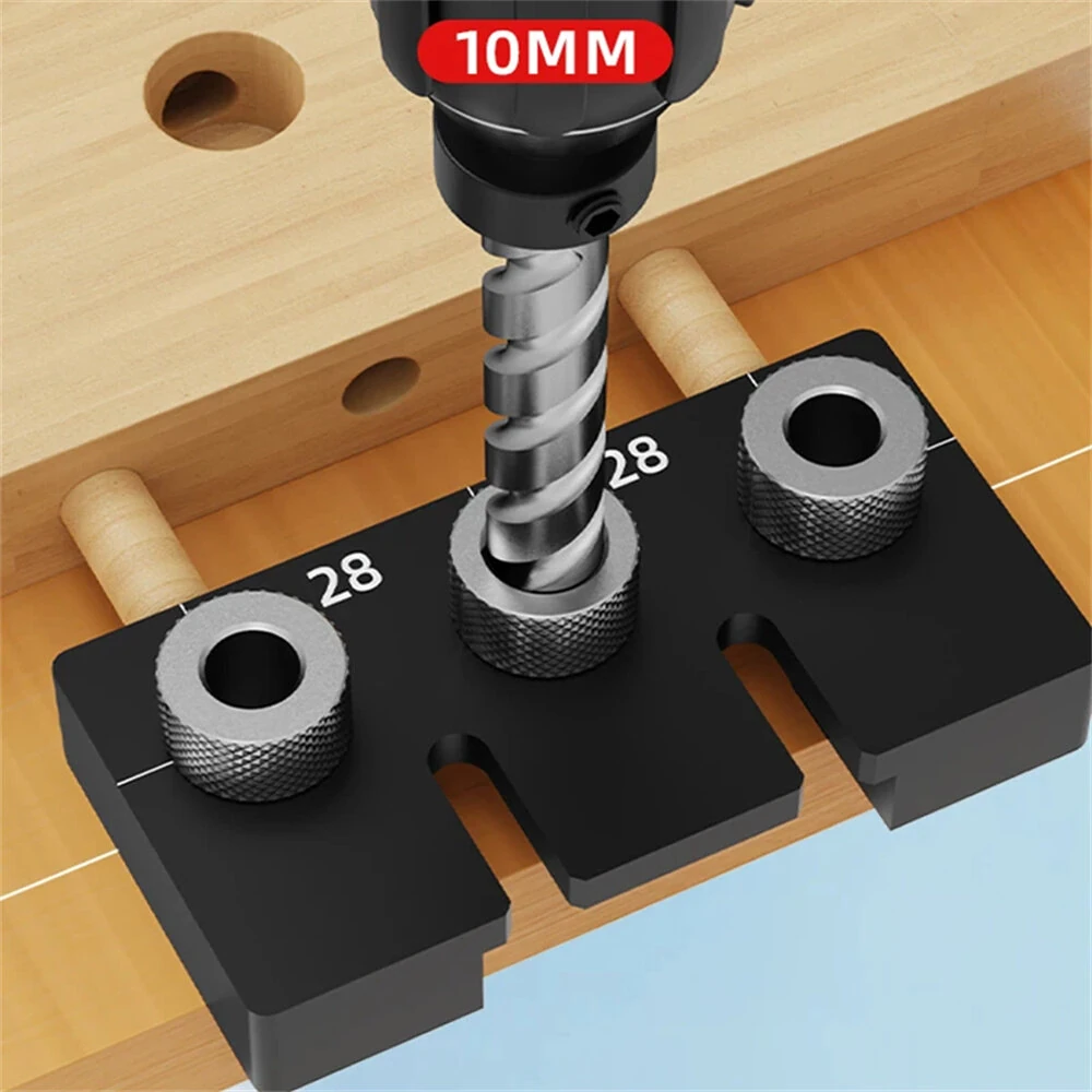 Woodworking 3 in 1 Dowel Jig Drill Kit | Self Centering & Portable | Sturdy Drill Guides - Image 4